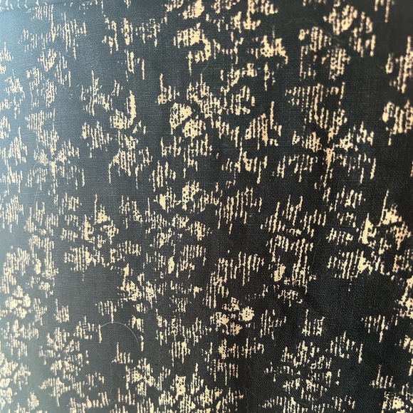 Gap Petite 100% Linen Fitted Dress in a Black Print.. With Pockets!! - Picture 8 of 11